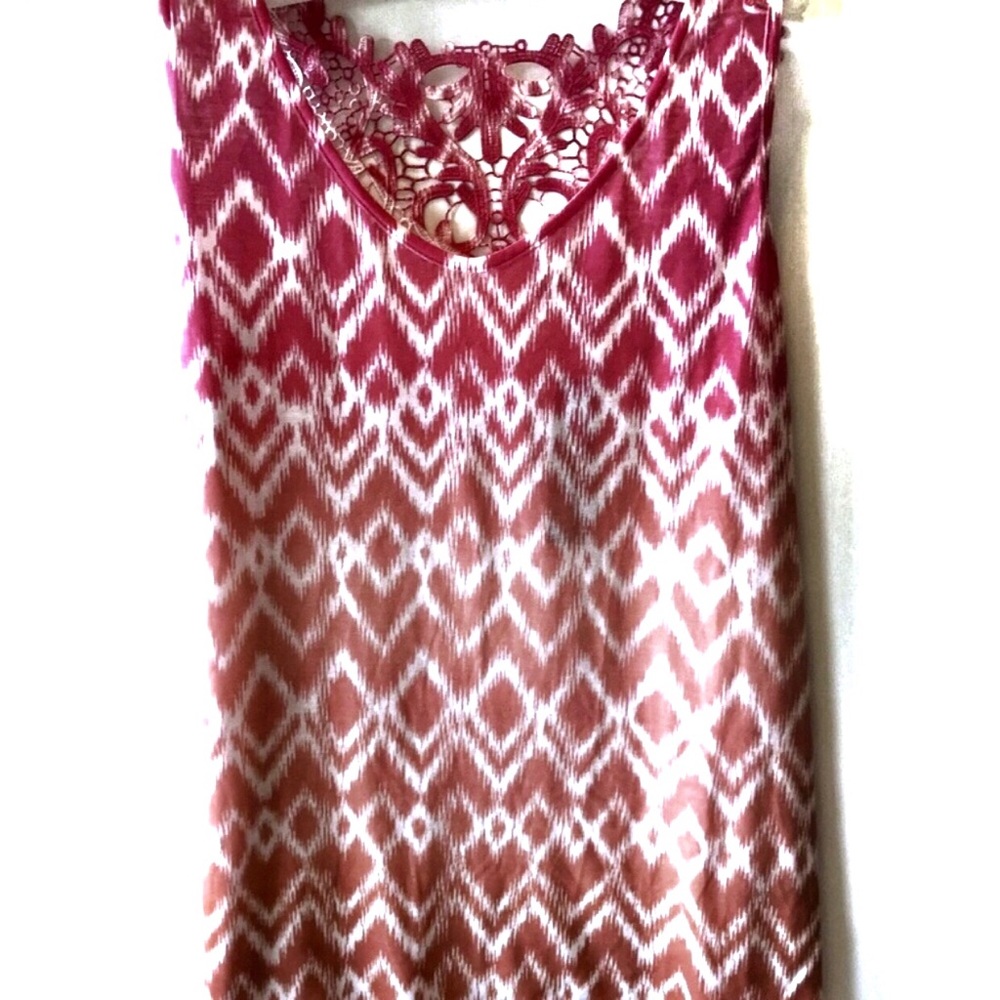 NWT: Simply Elegant Lace Back Tank Top 1X